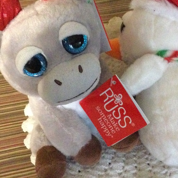 Snowman and a Reindeer....Plush...NWT - Picture 2 of 2